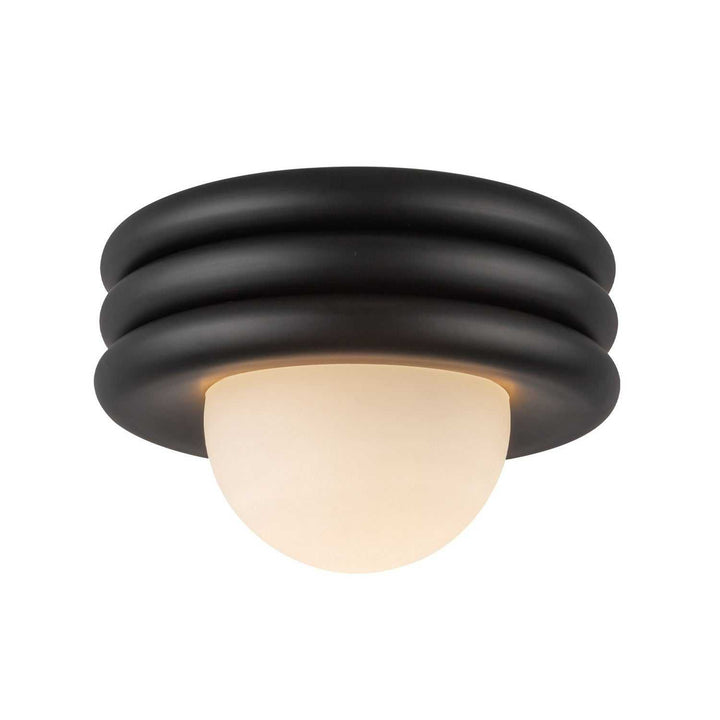 Alora Canada - SF426012MB - One Light Semi-Flush Mount - Harvey - Matte Black