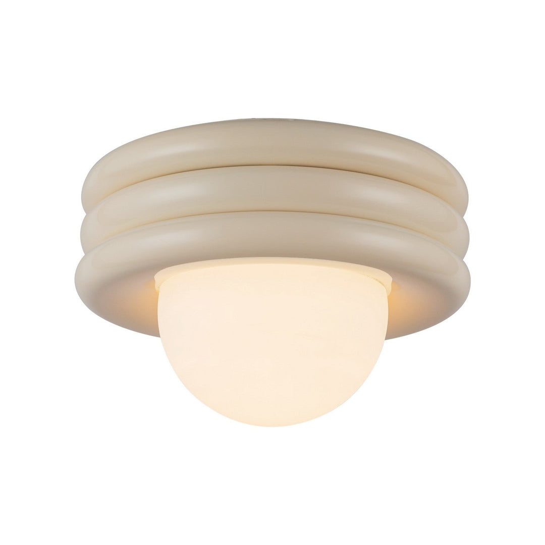 Alora Canada - SF426012PW - One Light Semi-Flush Mount - Harvey - Pearl White