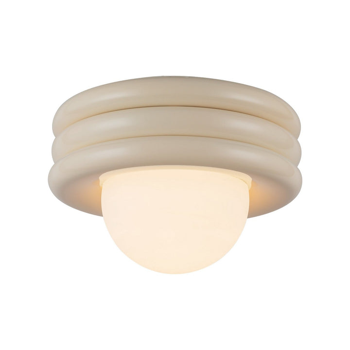 Alora Canada - SF426012PW - One Light Semi-Flush Mount - Harvey - Pearl White