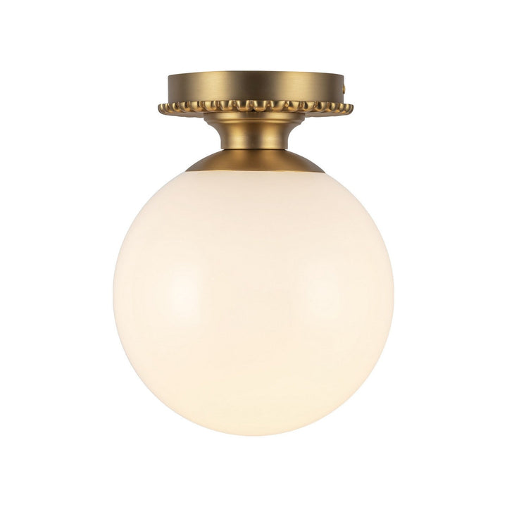 Alora Canada - SF430108BGGO - One Light Semi-Flush Mount - Otis - Brushed Gold/Glossy Opal Glass