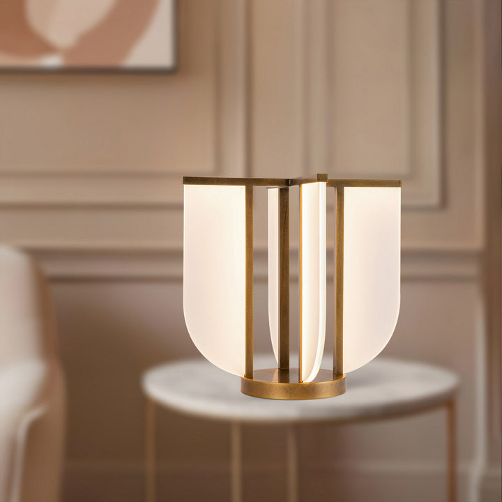 Alora Canada - TL336815VB - LED Table Lamp - Anders - Vintage Brass