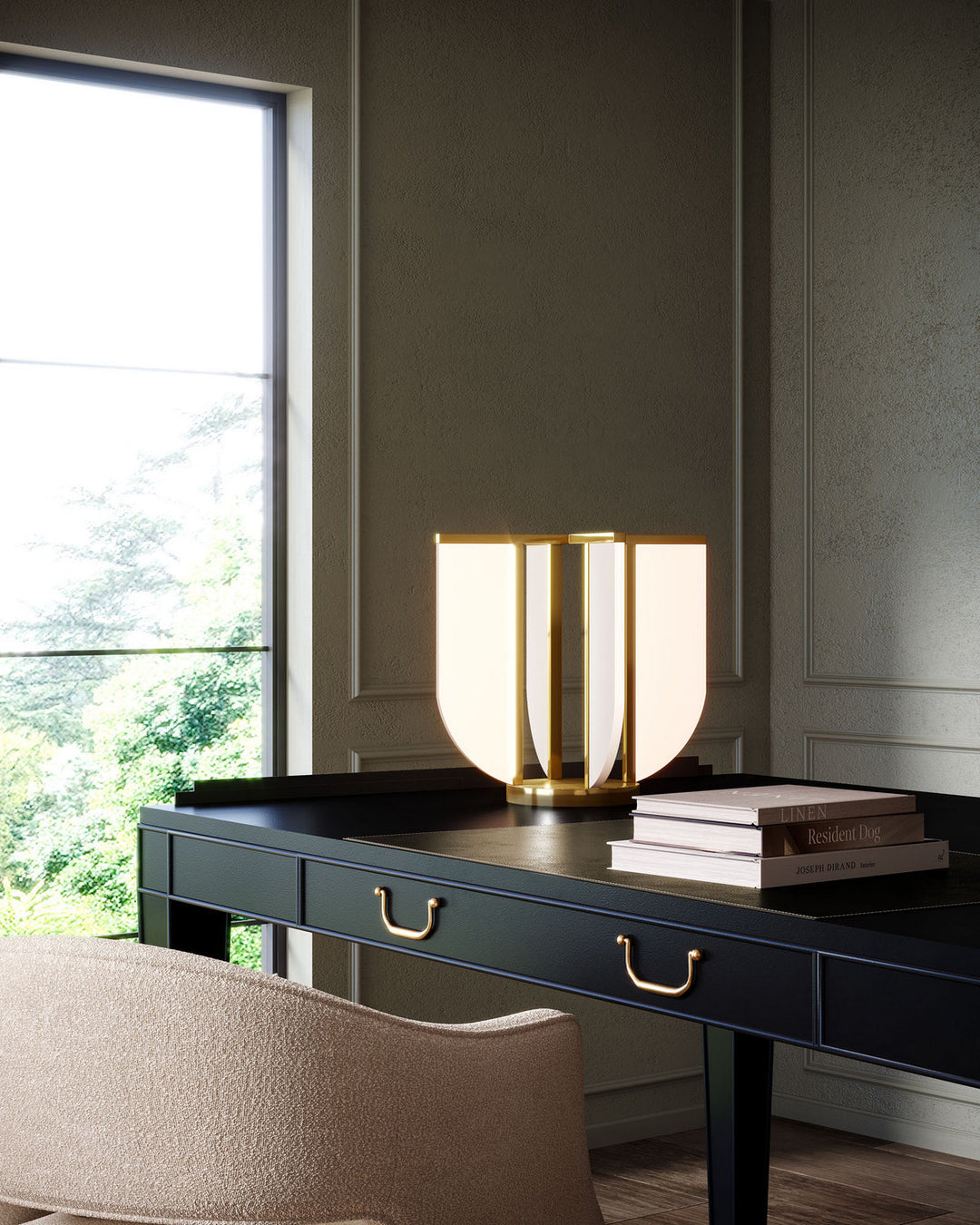 Alora Canada - TL336815VB - LED Table Lamp - Anders - Vintage Brass