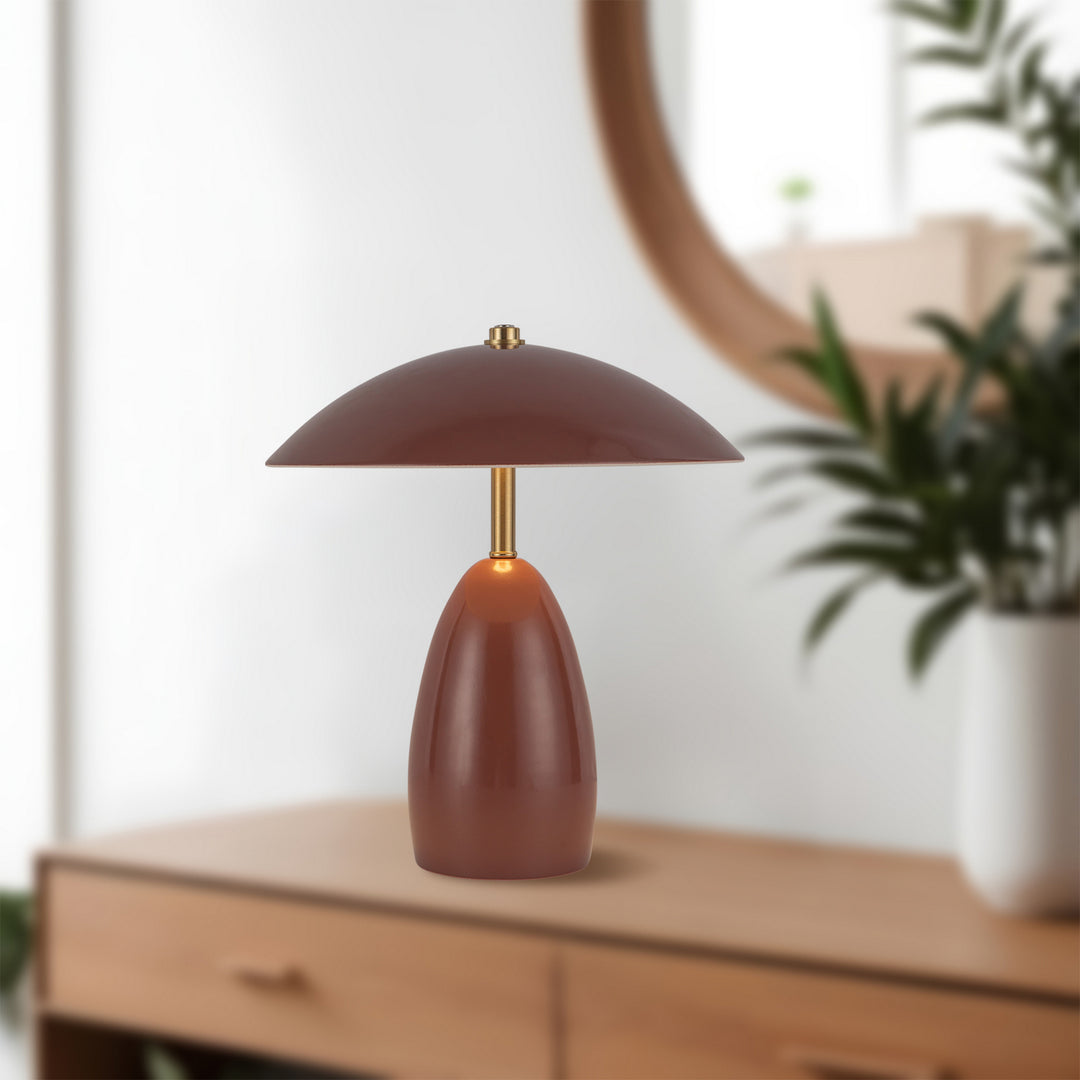 Alora Canada - TL437409BGD - LED Table Lamp - Poppy - Burgundy