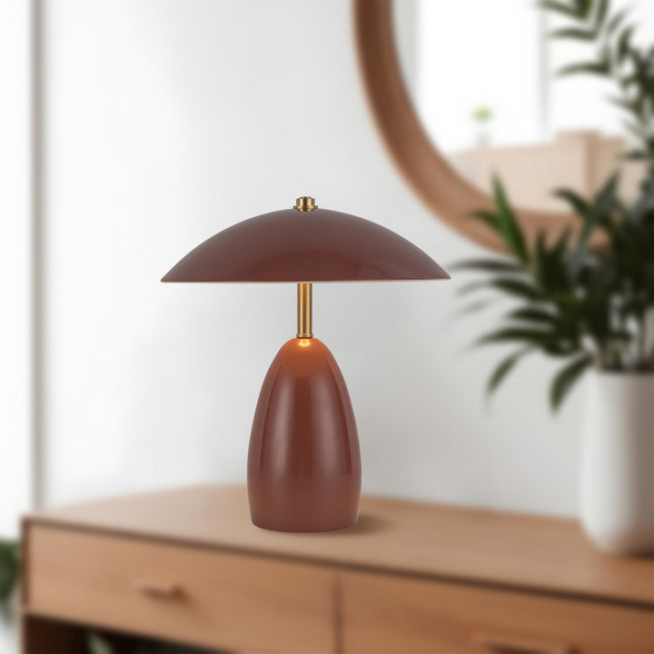 Alora Canada - TL437409BGD - LED Table Lamp - Poppy - Burgundy