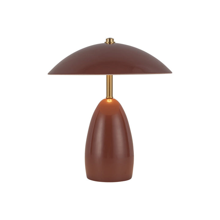 Poppy LED Table Lamp in Burgundy Alora Canada