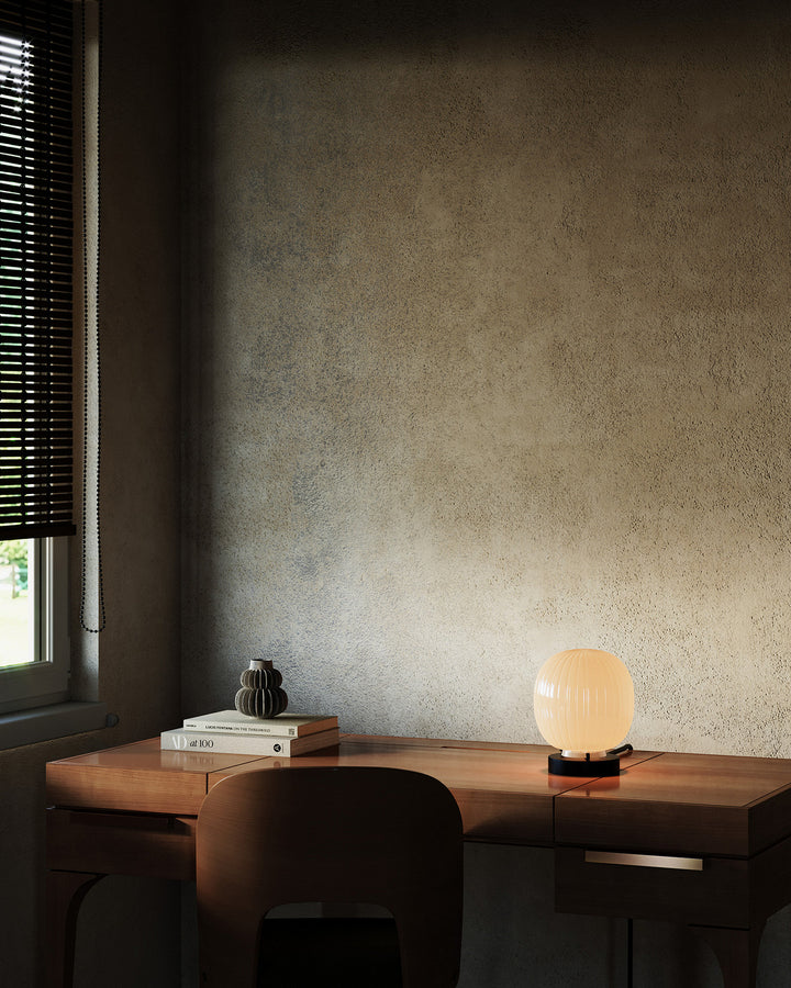 Alora Canada - TL579107MBGR - One Light Table Lamp - Cherise - Matte Black/Glossy Ribbed Opal Glass