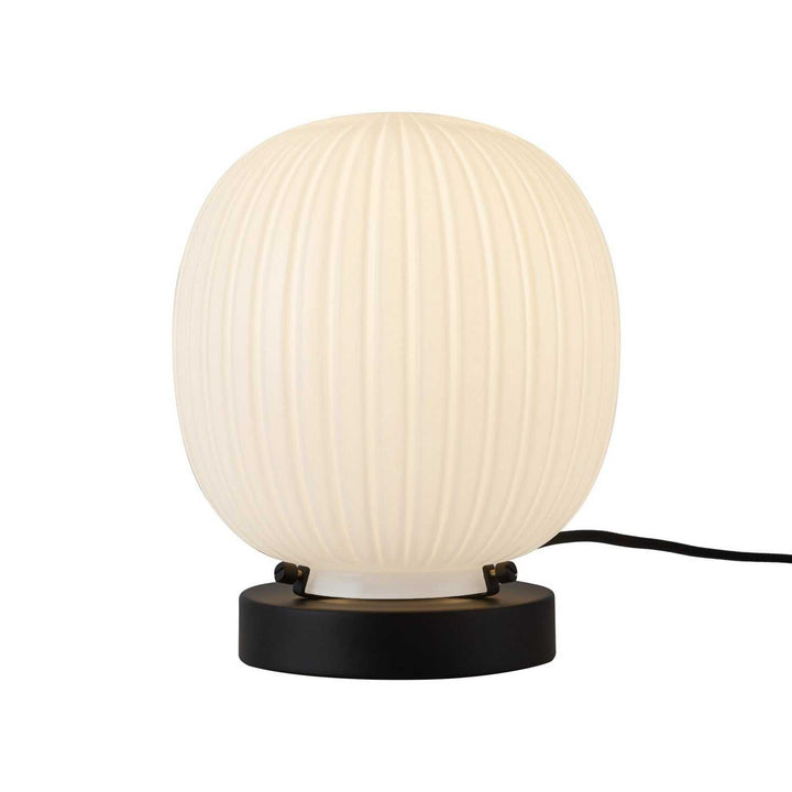 Alora Canada - TL579107MBGR - One Light Table Lamp - Cherise - Matte Black/Glossy Ribbed Opal Glass