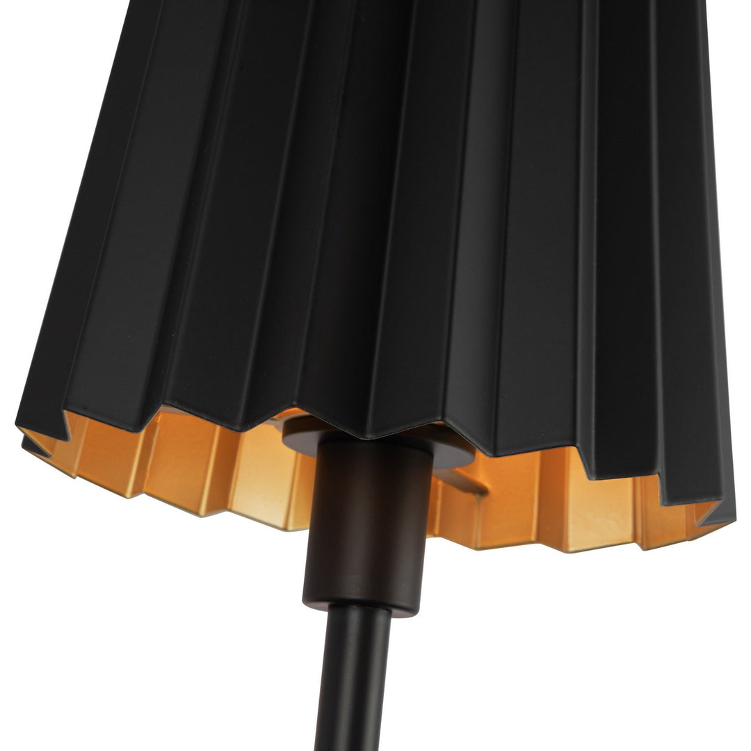 Alora Canada - WV528007MB - One Light Vanity - Plisse - Matte Black