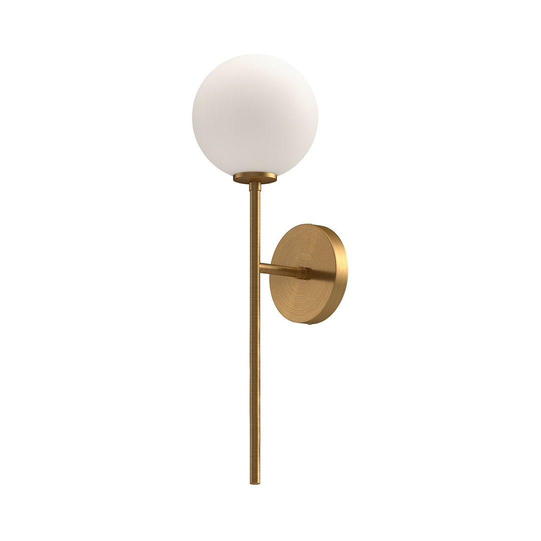 Alora Canada - WV549101AGOP - One Light Wall Sconce - Cassia - Aged Gold/Opal Matte Glass