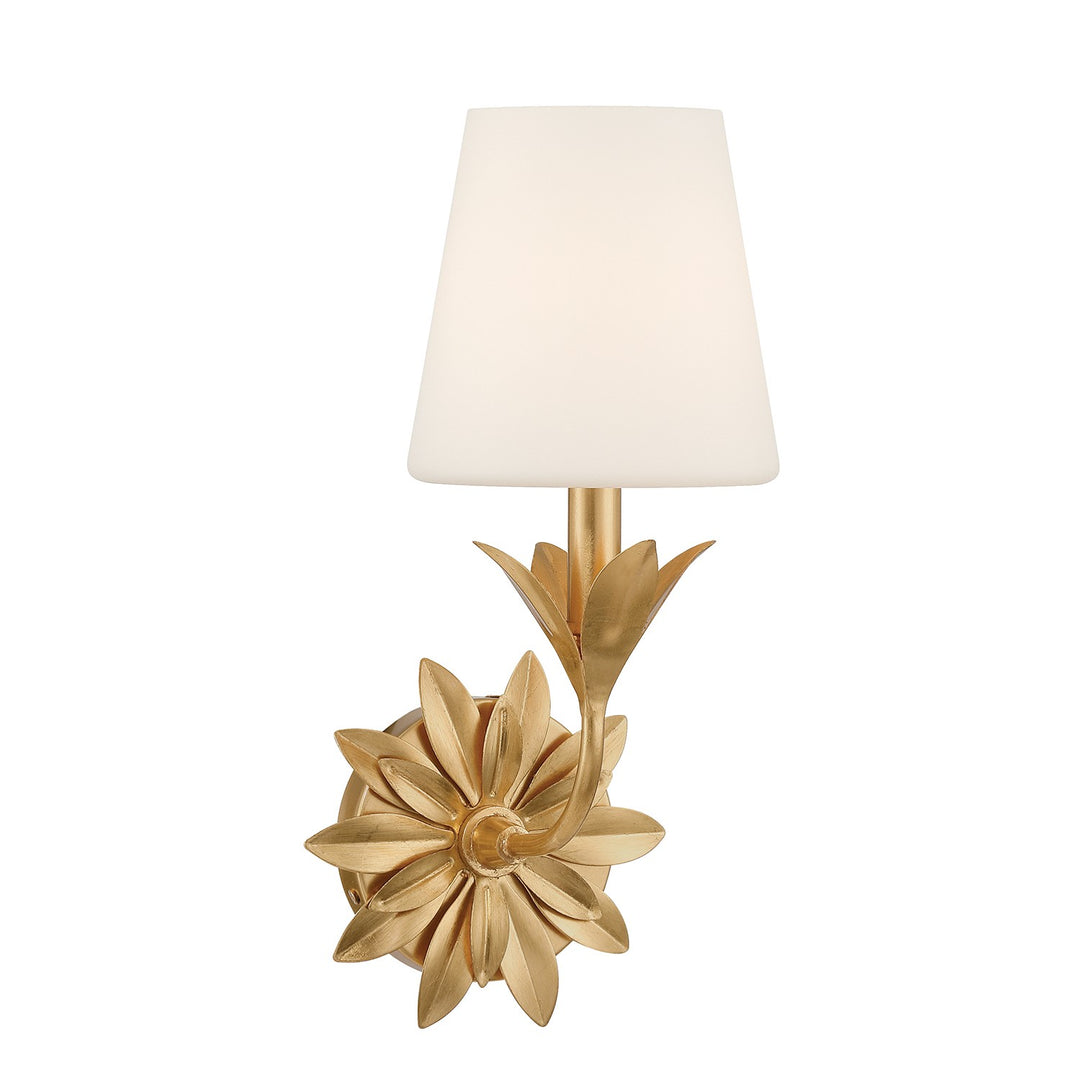 Broche One Light Wall Sconce in Antique Gold - available from The Lighting Shoppe, trusted by Canadian homeowners