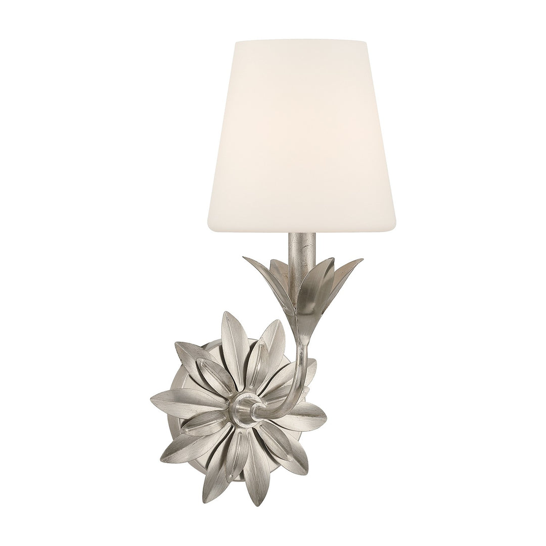 Broche One Light Wall Sconce in Antique Silver - available from The Lighting Shoppe, trusted by Canadian homeowners