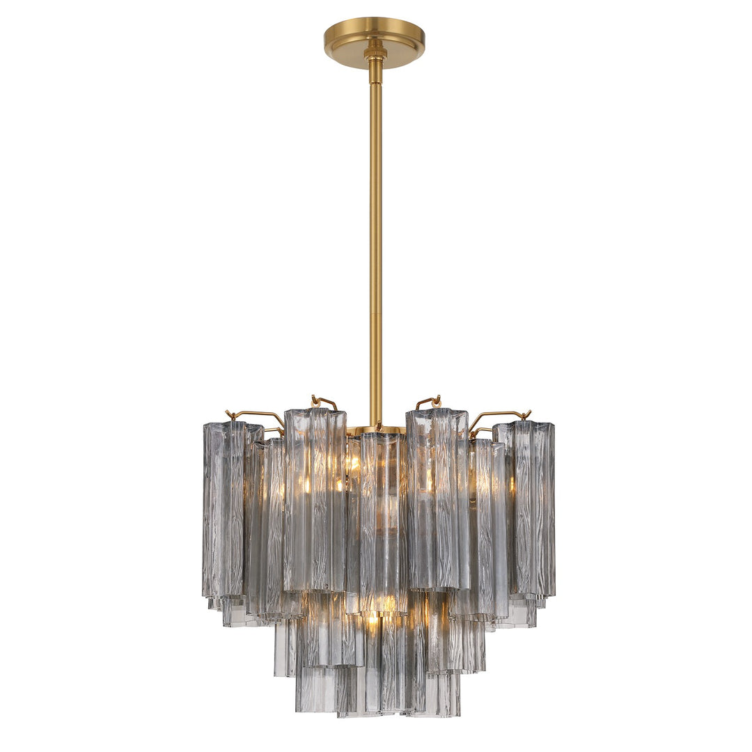Addis Four Light Mini Chandelier in Aged Brass - available from The Lighting Shoppe, trusted by Canadian homeowners
