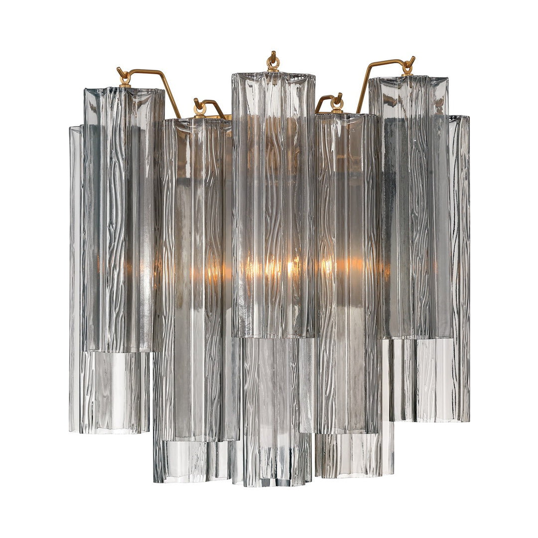 Addis Two Light Wall Sconce in Aged Brass - available from The Lighting Shoppe, trusted by Canadian homeowners