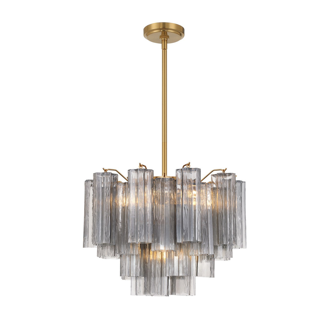 Addis Six Light Chandelier in Aged Brass - available from The Lighting Shoppe, trusted by Canadian homeowners
