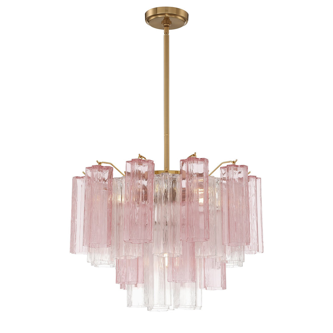 Addis Six Light Chandelier in Aged Brass - available from The Lighting Shoppe, trusted by Canadian homeowners