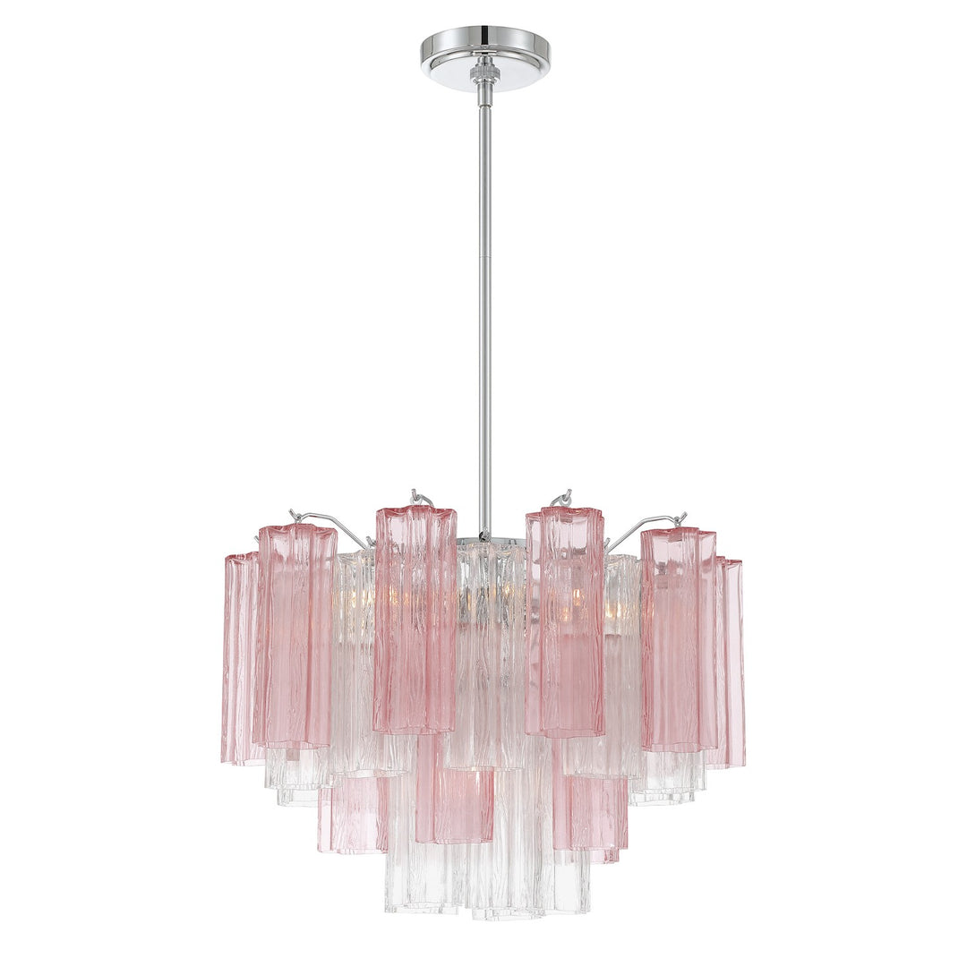 Addis Six Light Chandelier in Polished Chrome - available from The Lighting Shoppe, trusted by Canadian homeowners