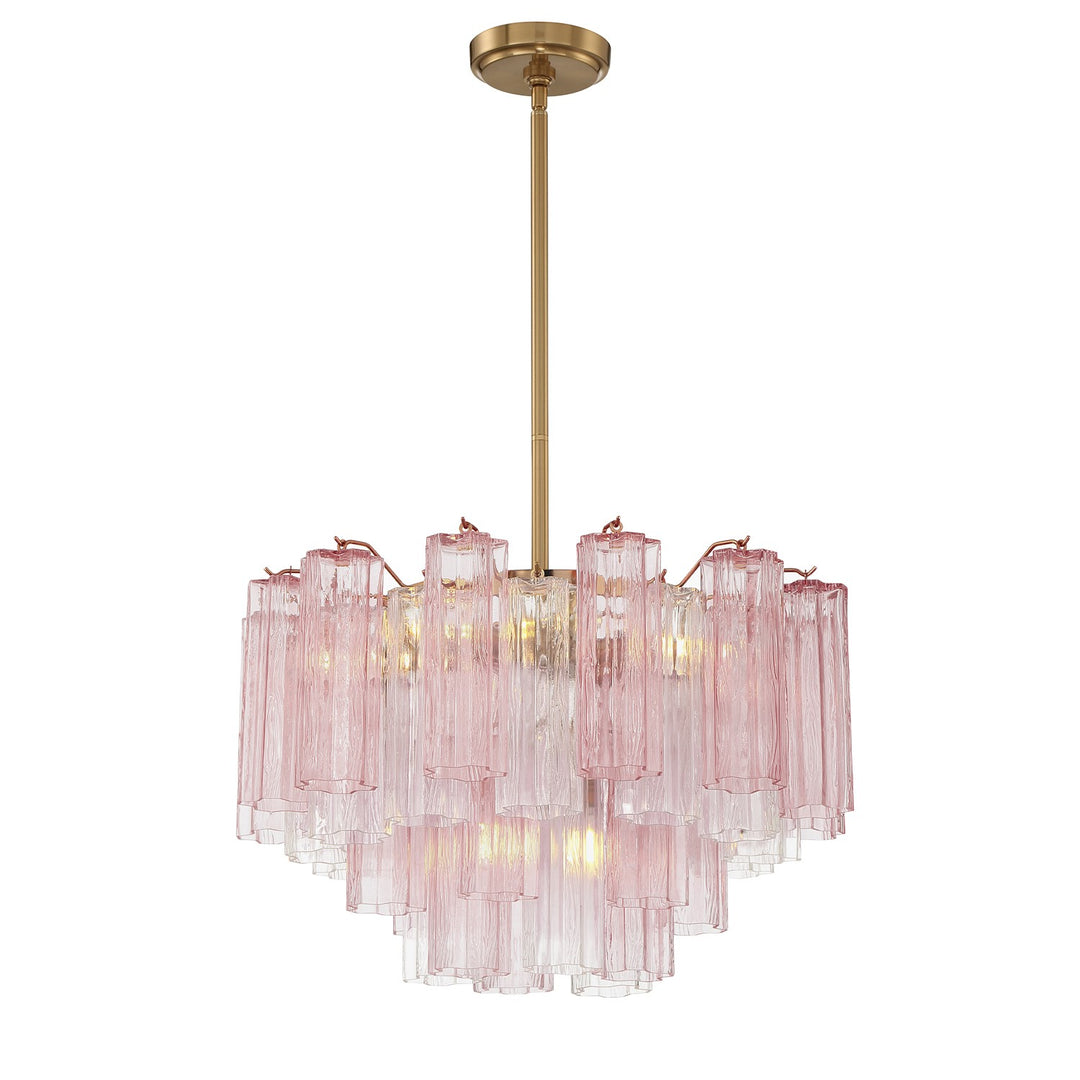 Addis Nine Light Chandelier in Aged Brass - available from The Lighting Shoppe, trusted by Canadian homeowners