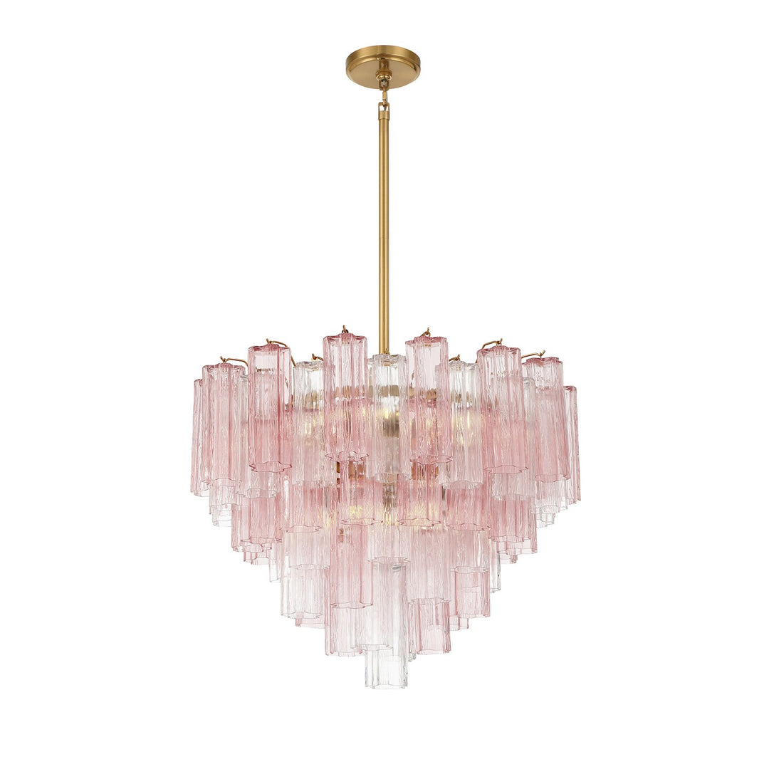 Addis 12 Light Chandelier in Aged Brass - available from The Lighting Shoppe, trusted by Canadian homeowners