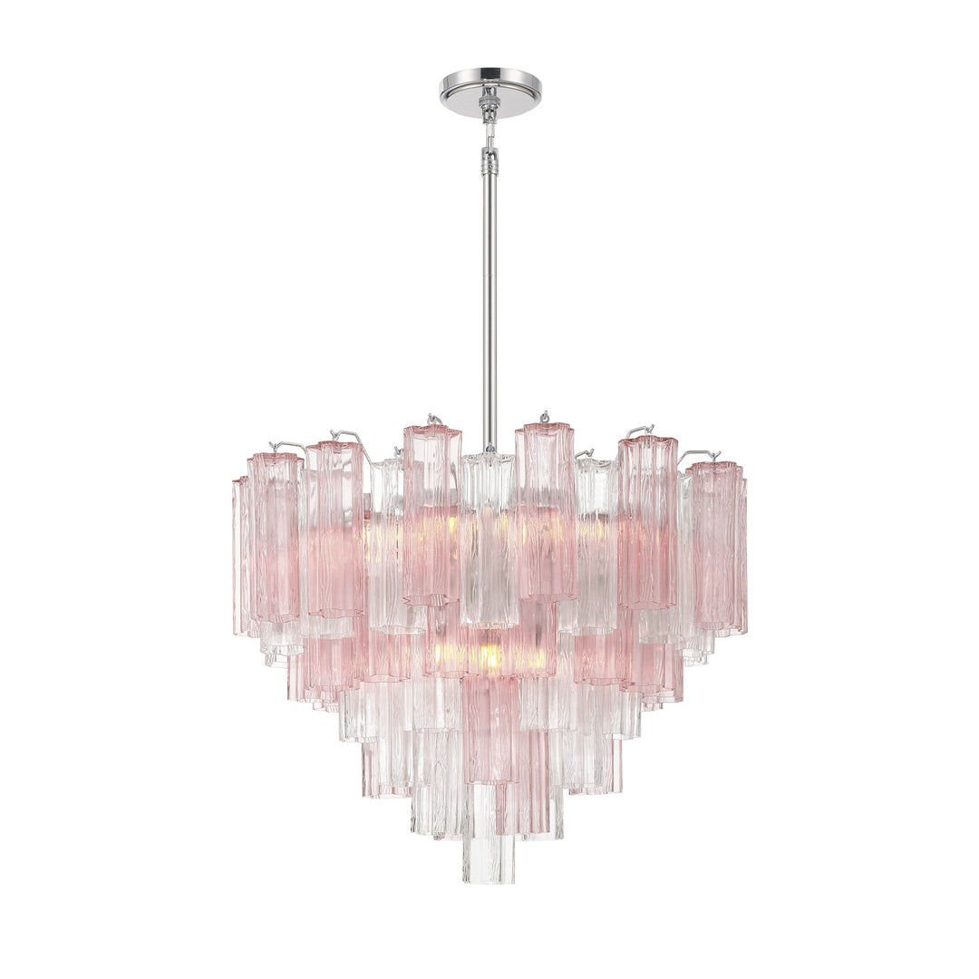 Addis 12 Light Chandelier in Polished Chrome - available from The Lighting Shoppe, trusted by Canadian homeowners
