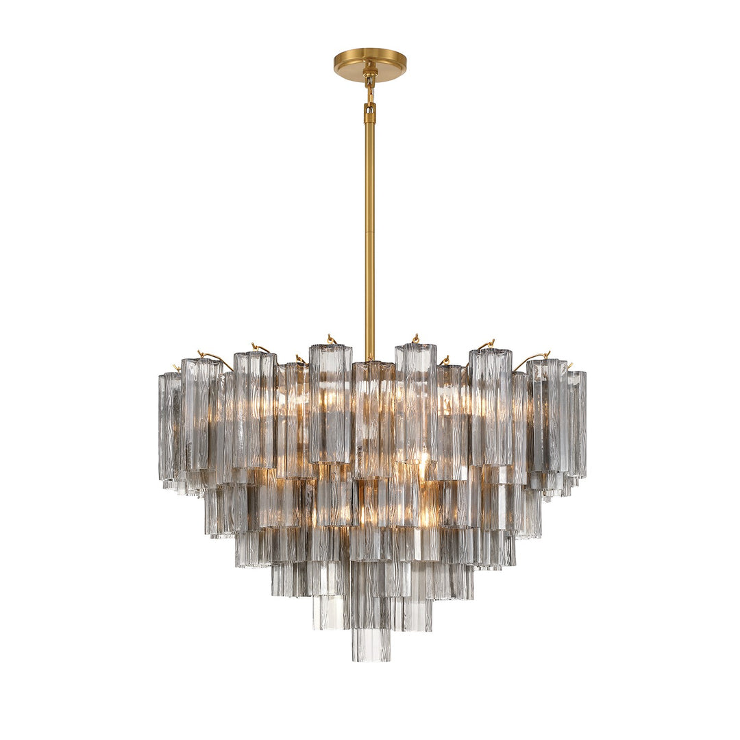 Addis 16 Light Chandelier in Aged Brass - available from The Lighting Shoppe, trusted by Canadian homeowners