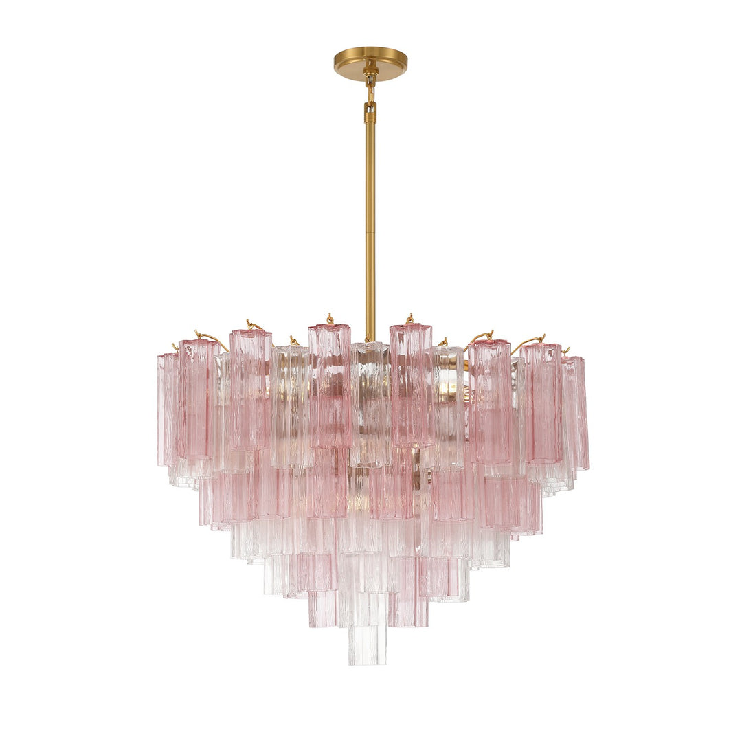 Addis 16 Light Chandelier in Aged Brass - available from The Lighting Shoppe, trusted by Canadian homeowners