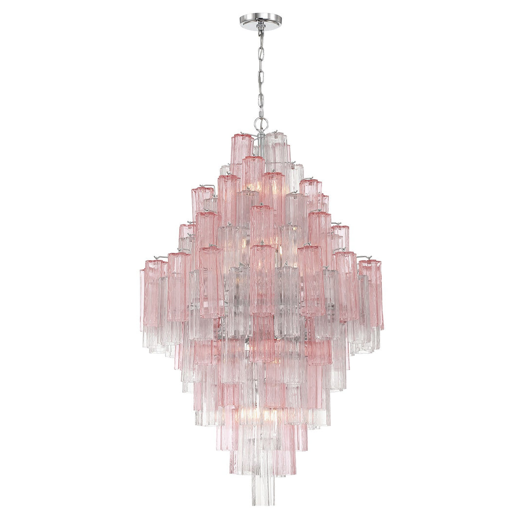 Addis 20 Light Chandelier in Polished Chrome - available from The Lighting Shoppe, trusted by Canadian homeowners
