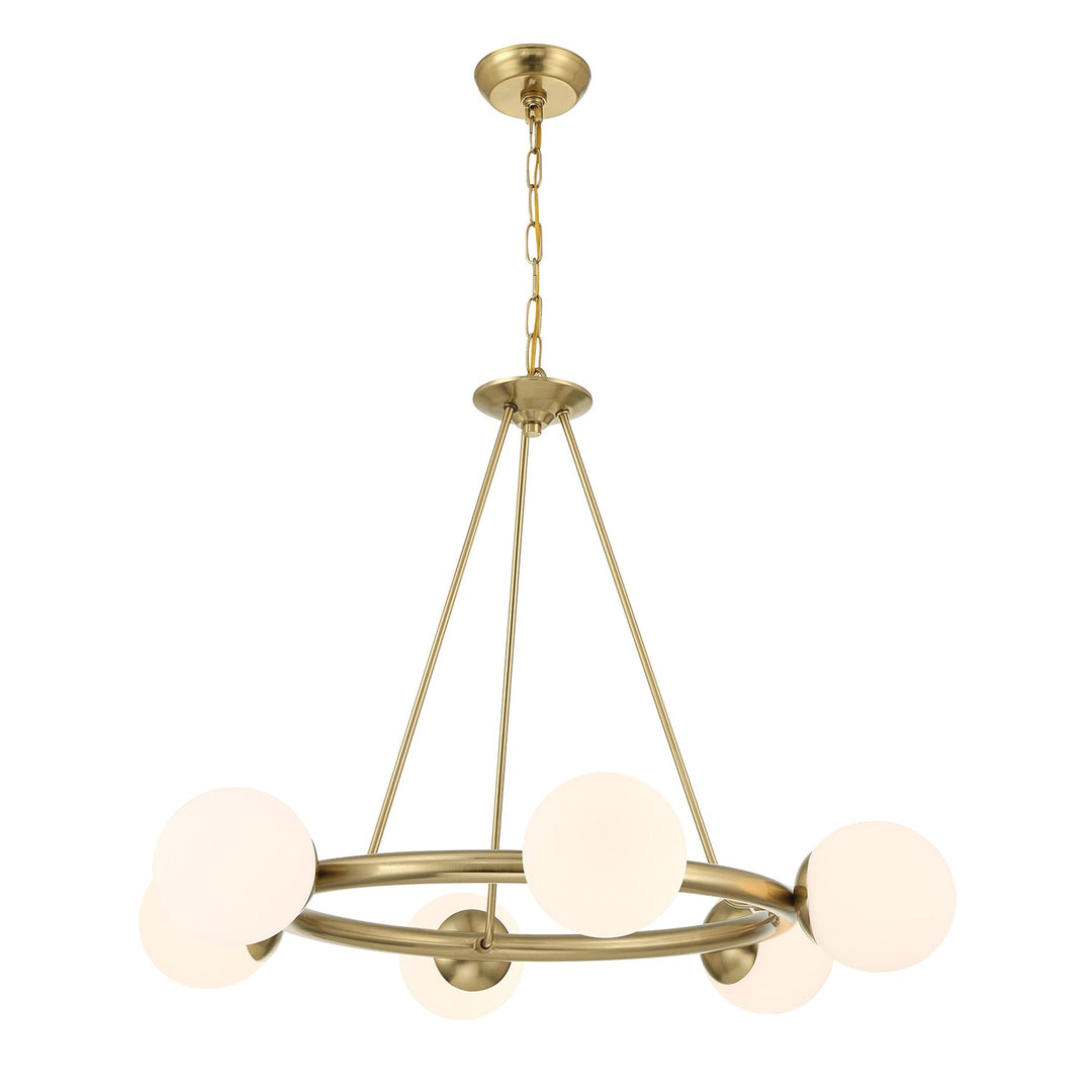 Maverick Six Light Chandelier in Vibrant Gold - available from The Lighting Shoppe, trusted by Canadian homeowners