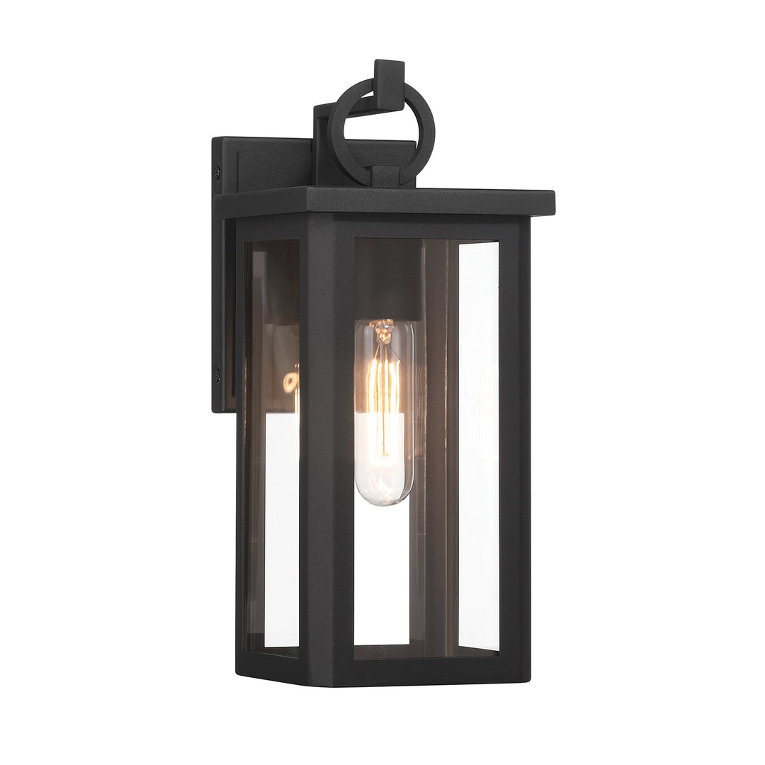 Boadie One Light Outdoor Wall Sconce in Matte Black - available from The Lighting Shoppe, trusted by Canadian homeowners