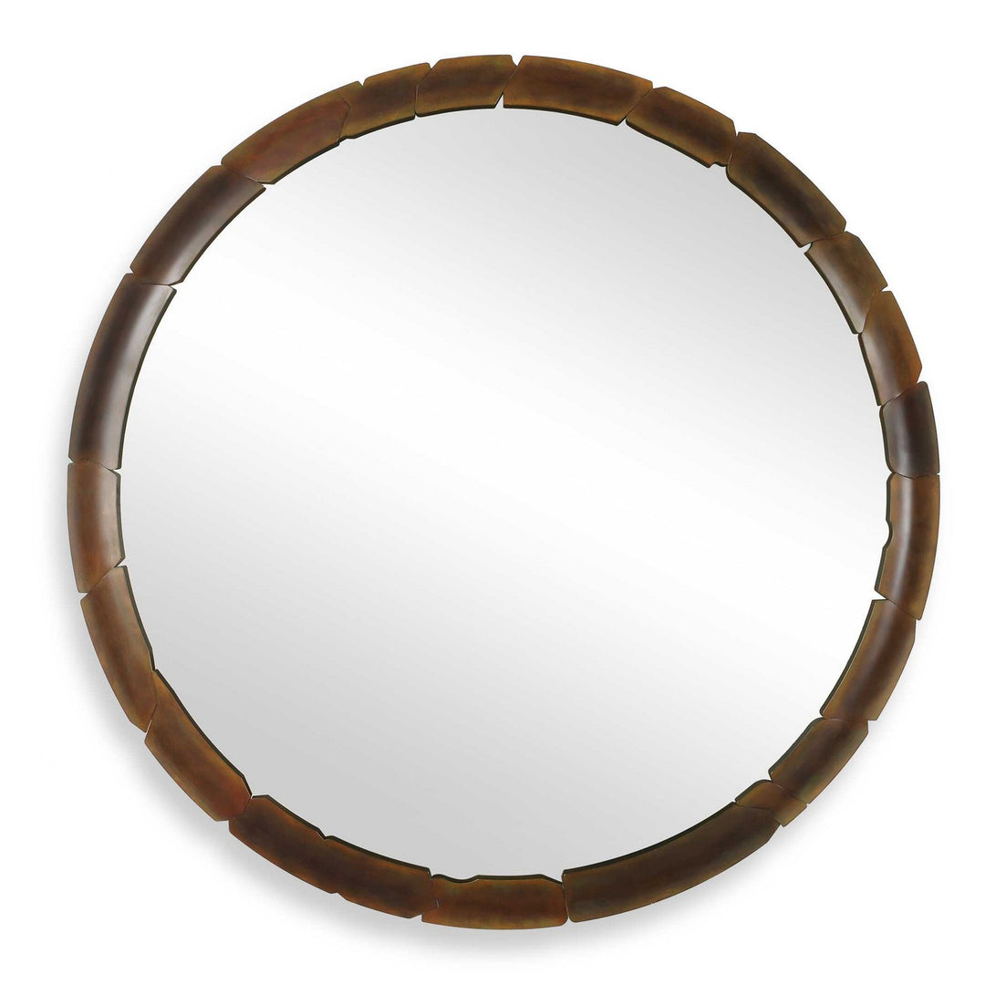 Auger Mirror in Aged Rust Bronze - available from The Lighting Shoppe, trusted by Canadian homeowners