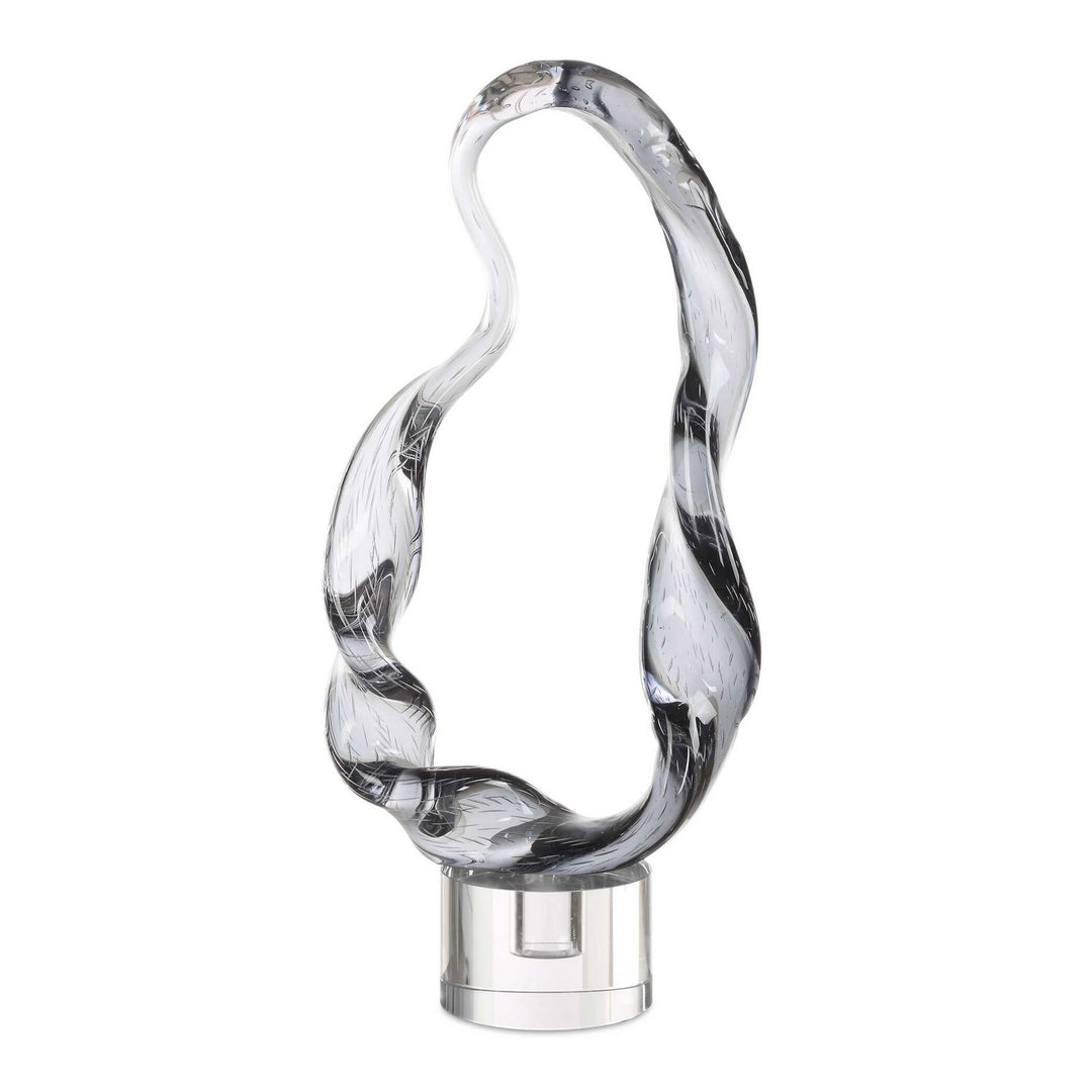 Luminous Twist Sculpture in Smoked Glass - available from The Lighting Shoppe, trusted by Canadian homeowners