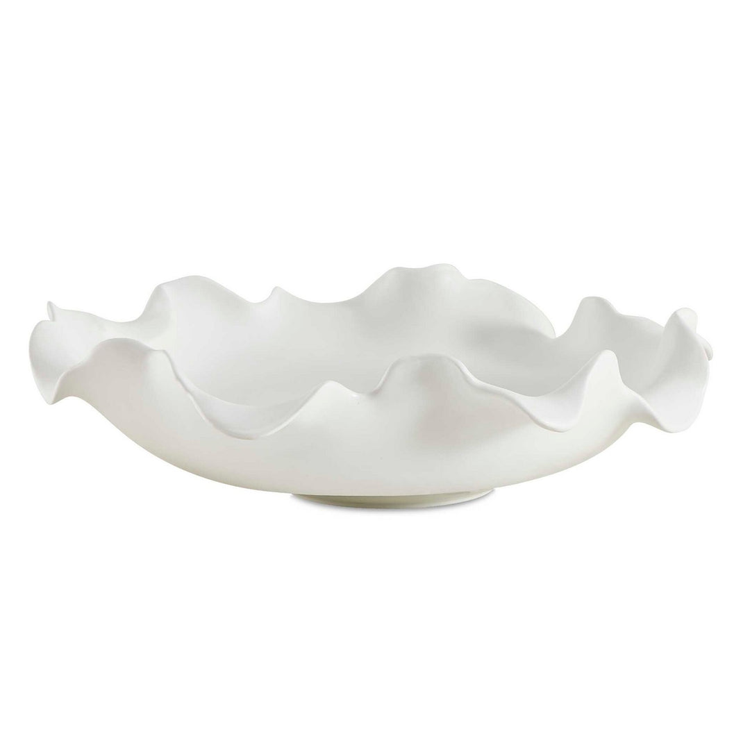 Wave Bowl in White Ceramic - available from The Lighting Shoppe, trusted by Canadian homeowners