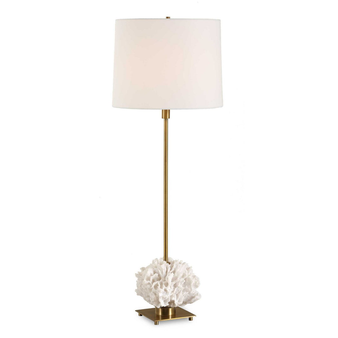 Caronia One Light Buffet Lamp in Antique Brass - available from The Lighting Shoppe, trusted by Canadian homeowners