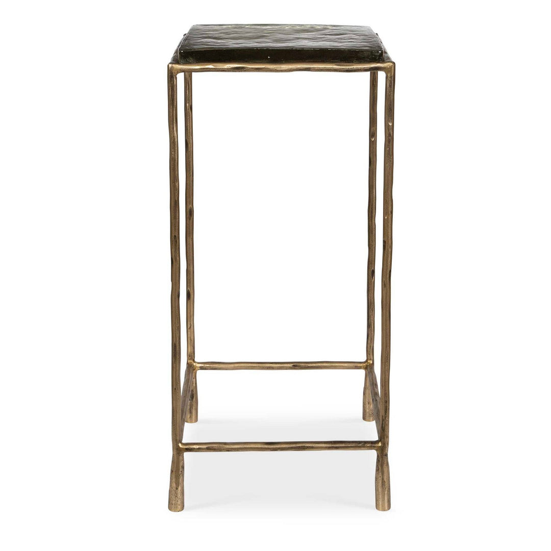 Ovard Accent Table in Antiqued Gold - available from The Lighting Shoppe, trusted by Canadian homeowners