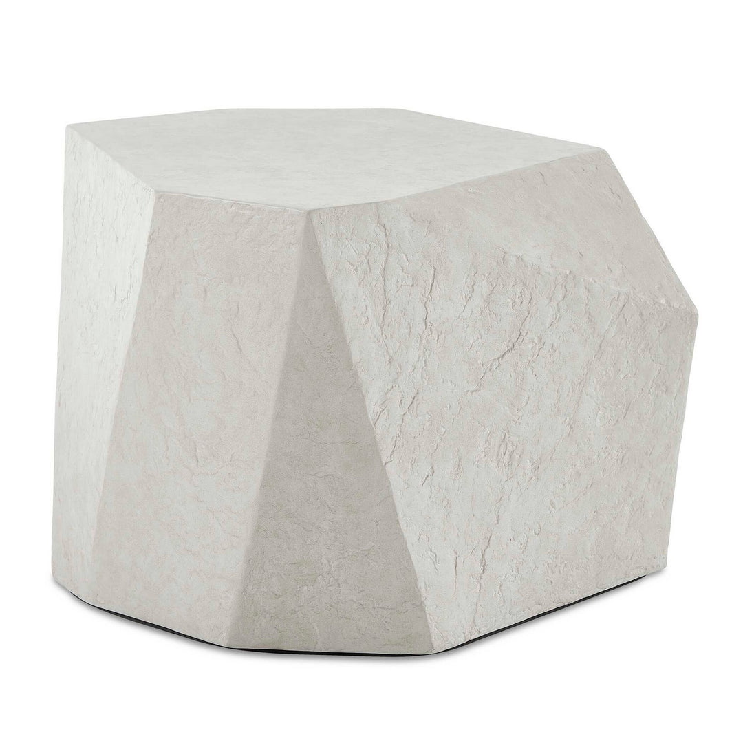 Parra Side Table in Natural Limestone - available from The Lighting Shoppe, trusted by Canadian homeowners