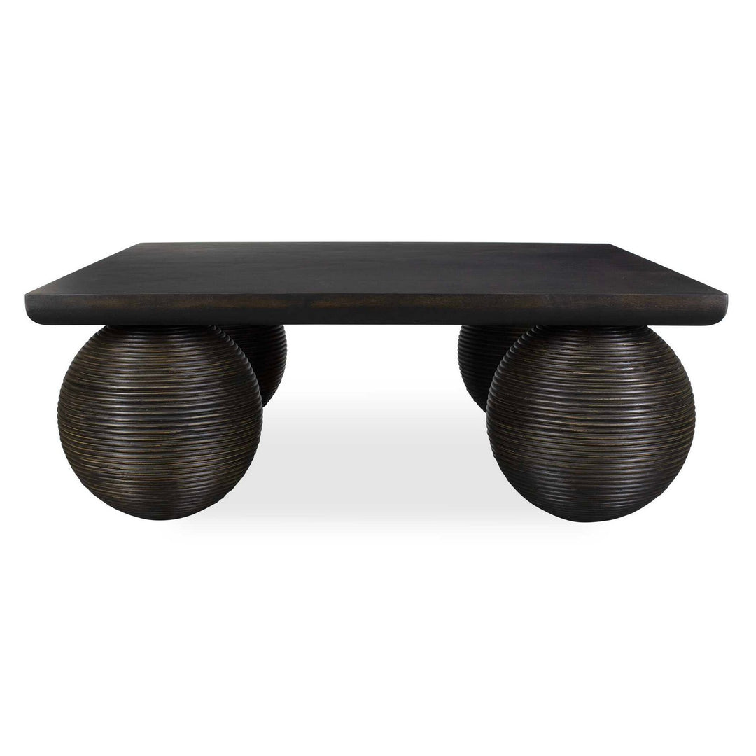 Kasson Coffee Table in Distressed Black - available from The Lighting Shoppe, trusted by Canadian homeowners
