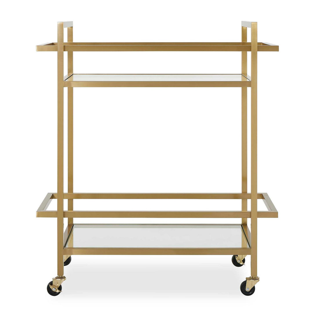 Erena Bar Cart in Brass - available from The Lighting Shoppe, trusted by Canadian homeowners