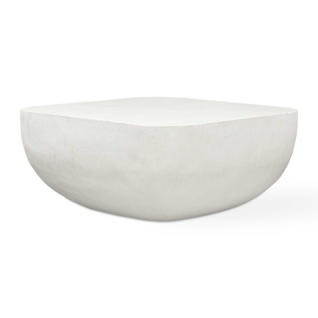 Alma Coffee Table in Warm Limestone - available from The Lighting Shoppe, trusted by Canadian homeowners