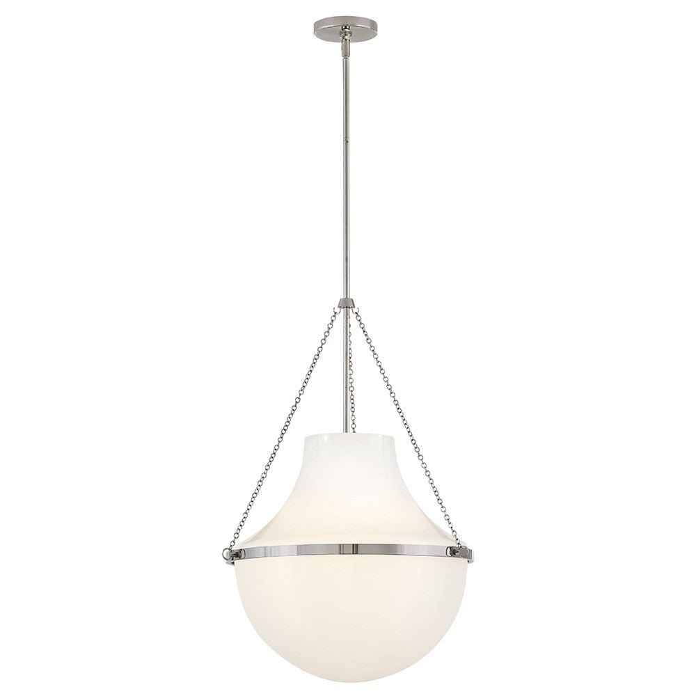 Collins LED Pendant in Polished Nickel - available from The Lighting Shoppe, trusted by Canadian homeowners