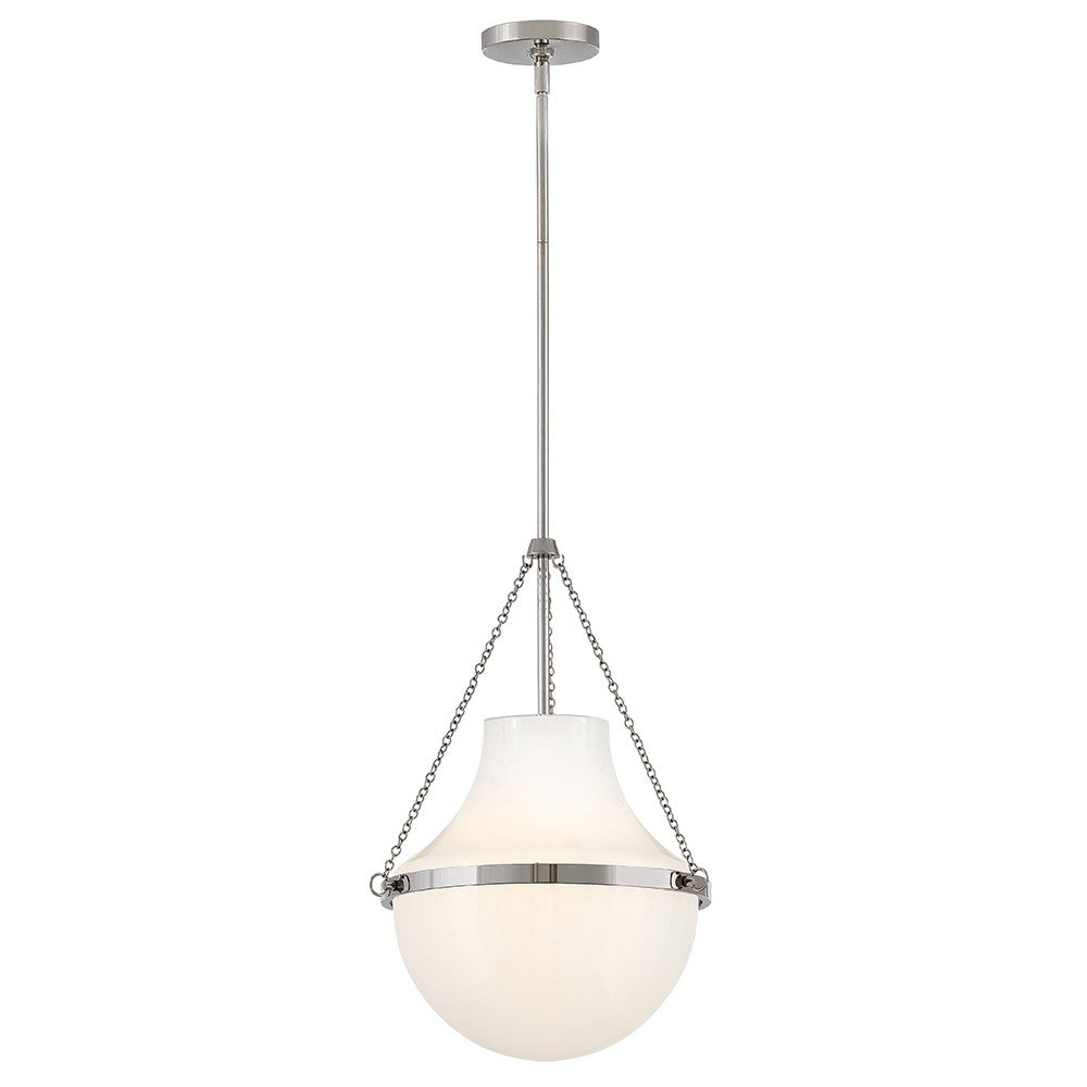 Collins LED Pendant in Polished Nickel - available from The Lighting Shoppe, trusted by Canadian homeowners