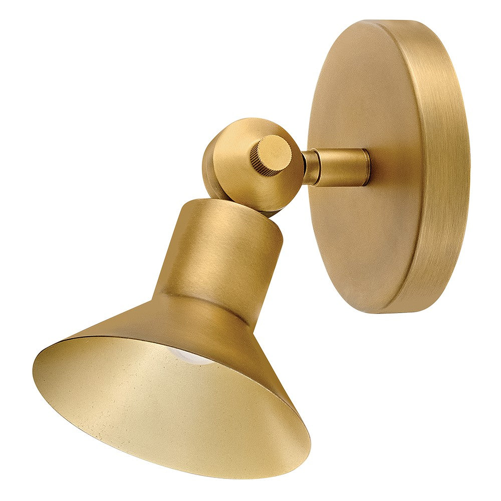 Dom LED Wall Sconce in Heritage Brass - available from The Lighting Shoppe, trusted by Canadian homeowners