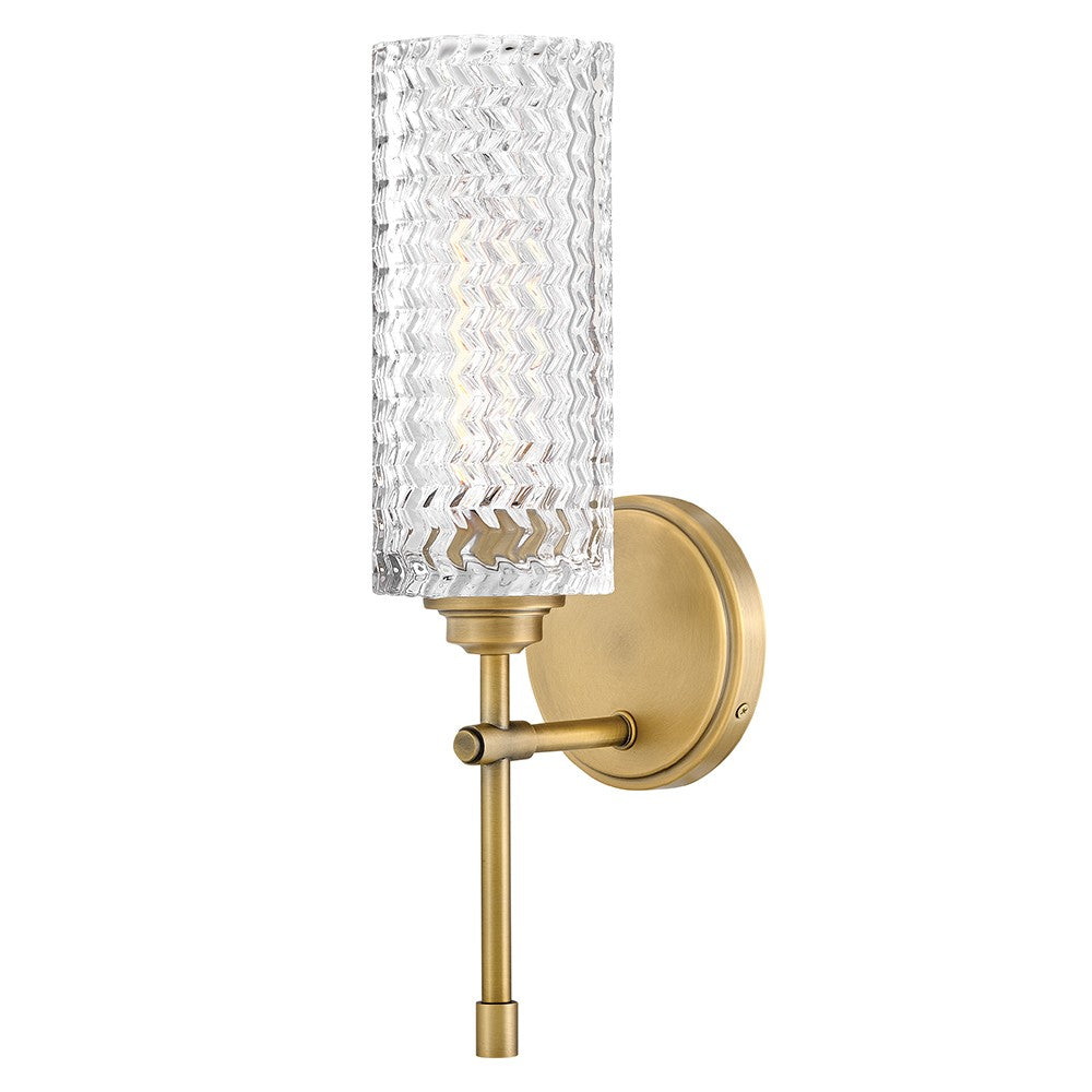 Elle LED Wall Sconce in Heritage Brass - available from The Lighting Shoppe, trusted by Canadian homeowners