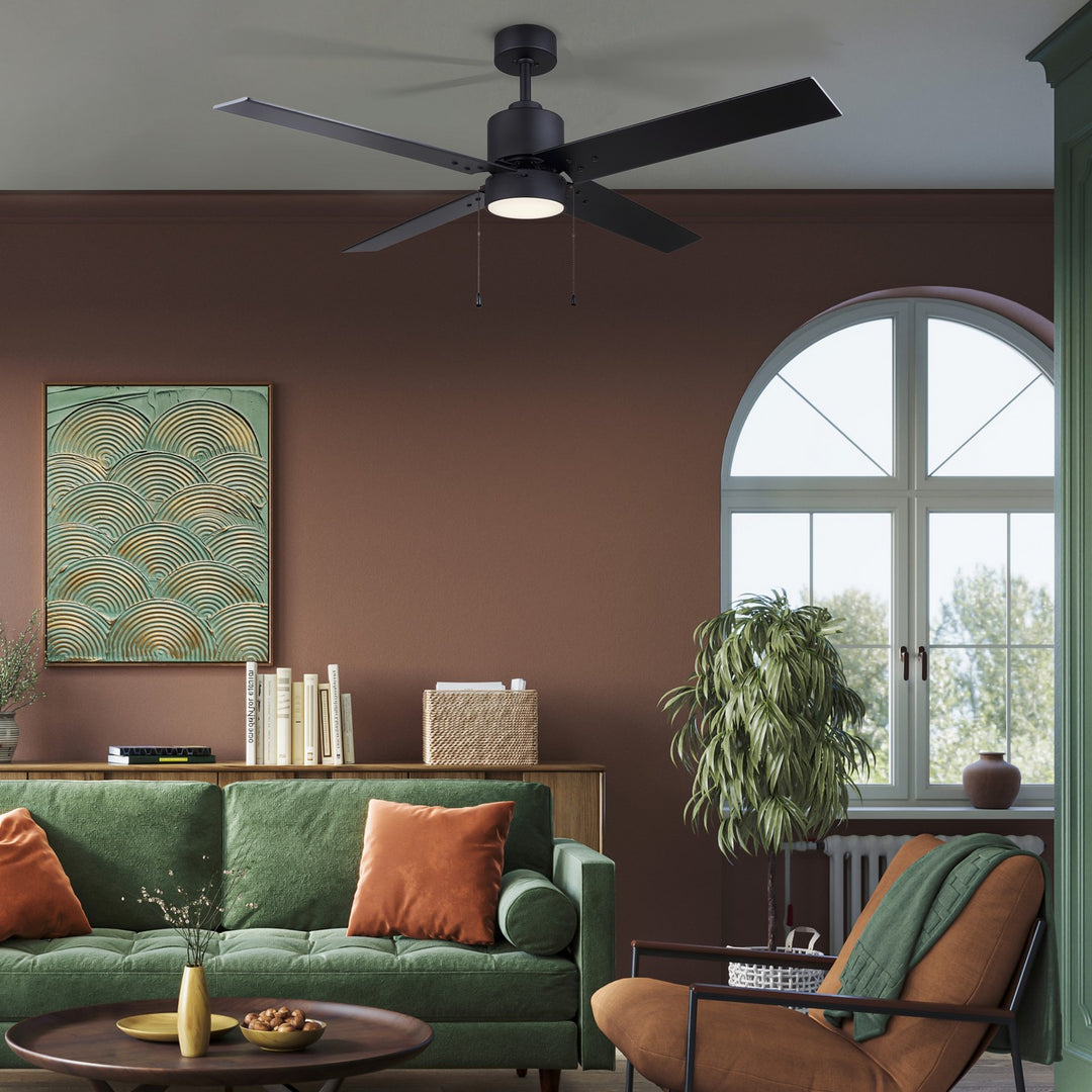 Canarm Canada - CF52TAT4BK-ES - 52" Ceiling Fan - Tate - Matte Black