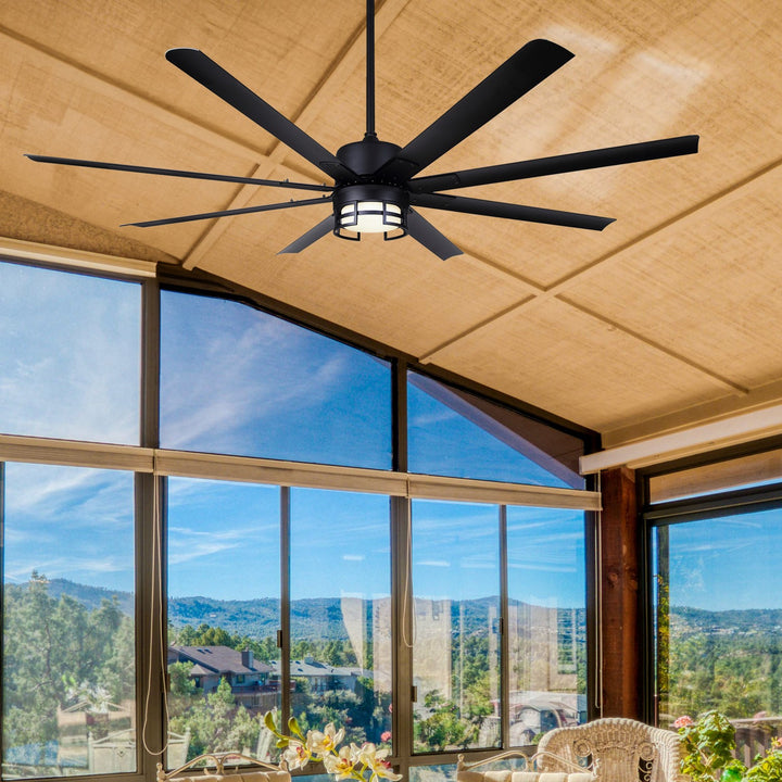 Canarm Canada - CP72EZR8BK-W - 72" Ceiling Fan - Ezra - Black