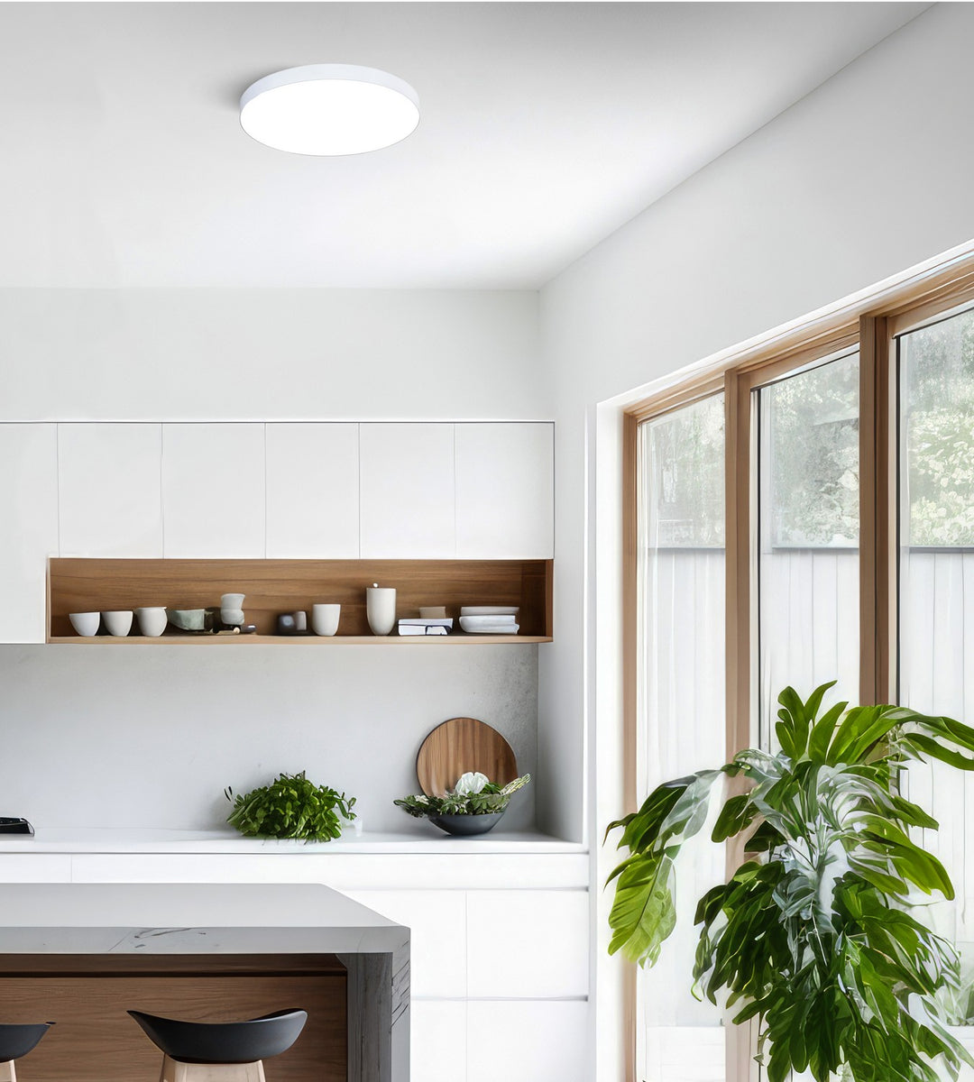 Canarm Canada - DL-10F-20WS-WH-C - LED Flush Mount - Luna - White