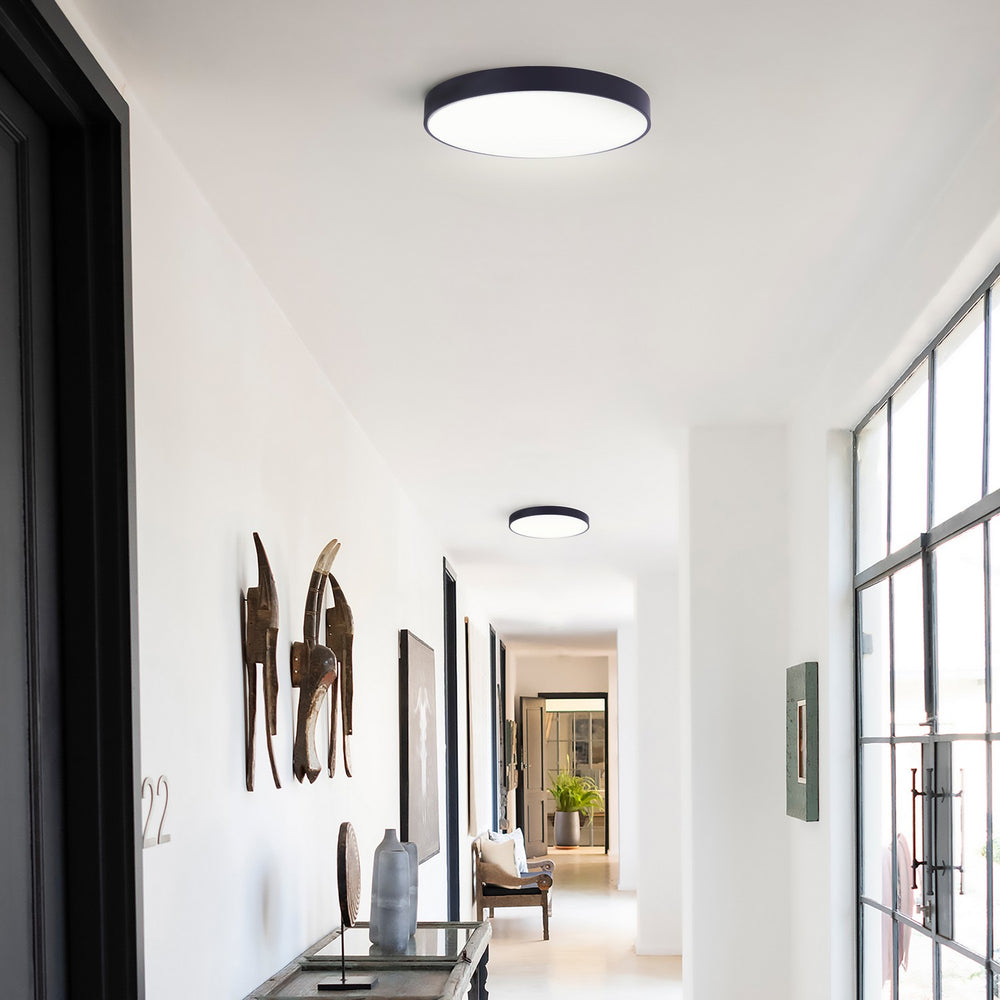 Canarm Canada - DL-14F-30WS-BK-C - LED Flush Mount - Luna - Matte Black