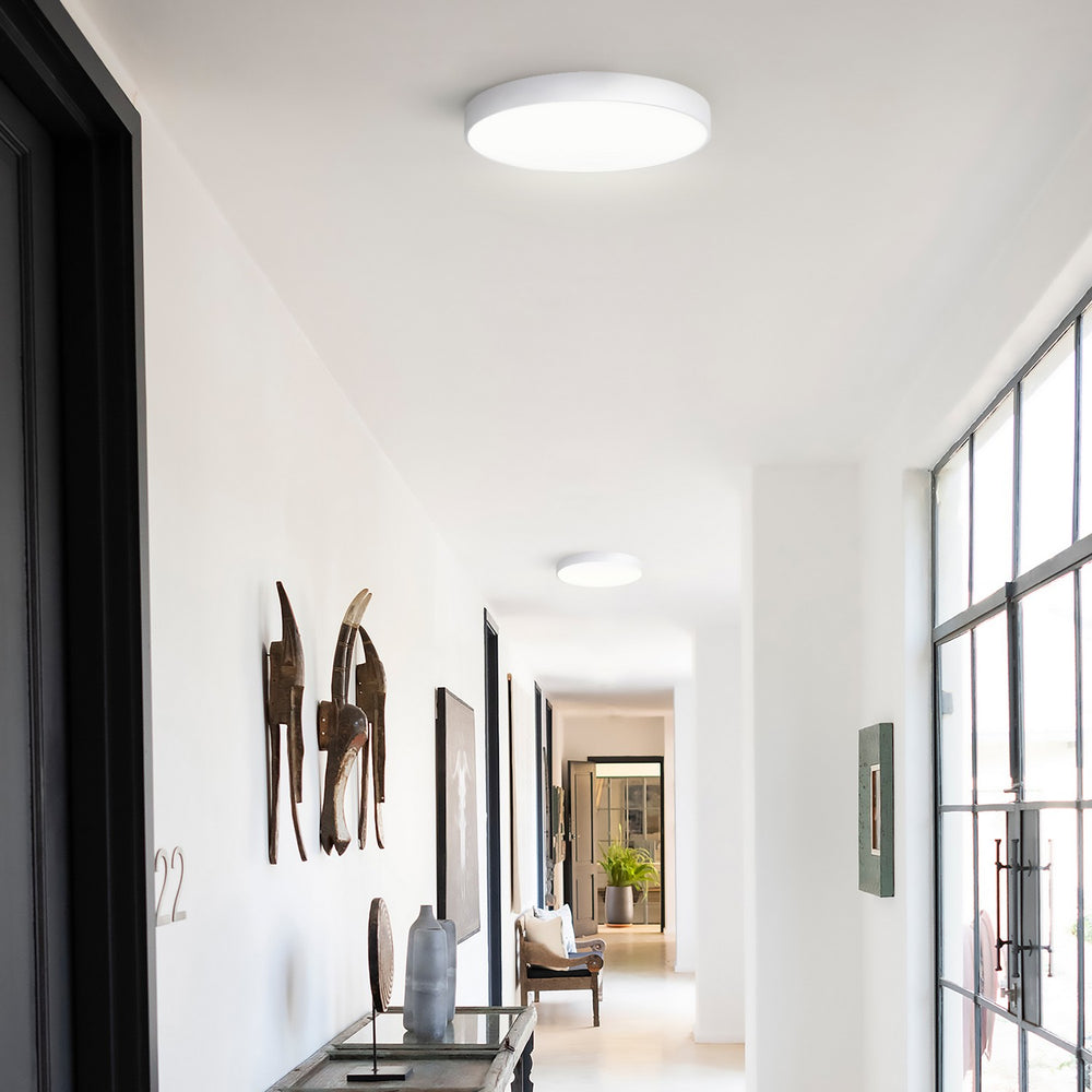 Canarm Canada - DL-14F-30WS-WH-C - LED Flush Mount - Luna - White