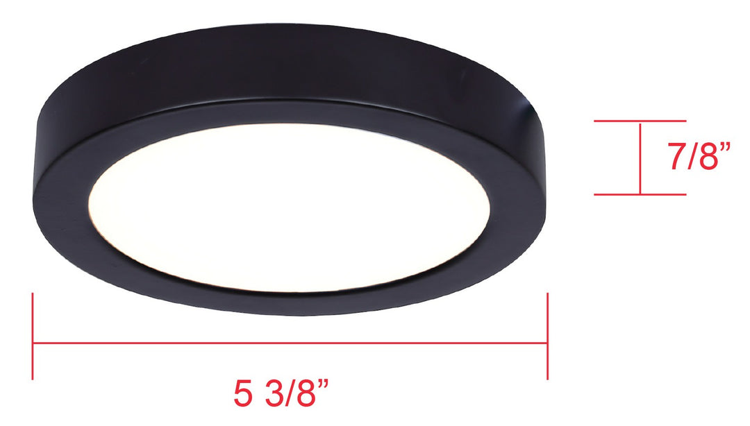 Canarm Canada - DL-5F-10S-BK-C - LED Disc Light - Led Disk Light - Matte Black