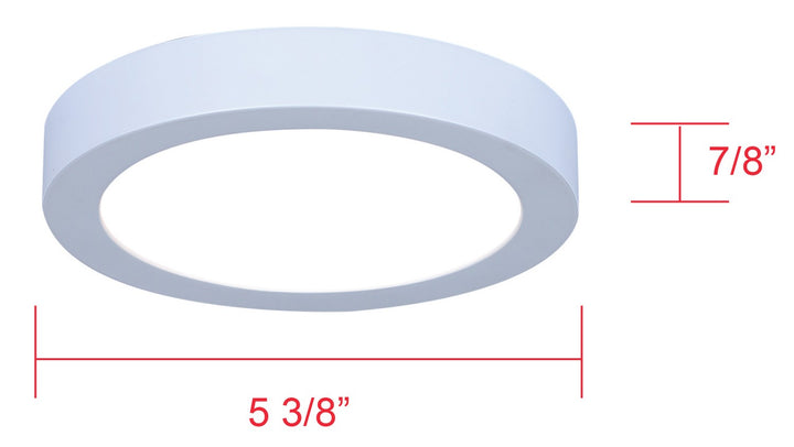 Canarm Canada - DL-5F-10S-WH-C - LED Disc Light - Led Disk Light - Black With Pvc Lens
