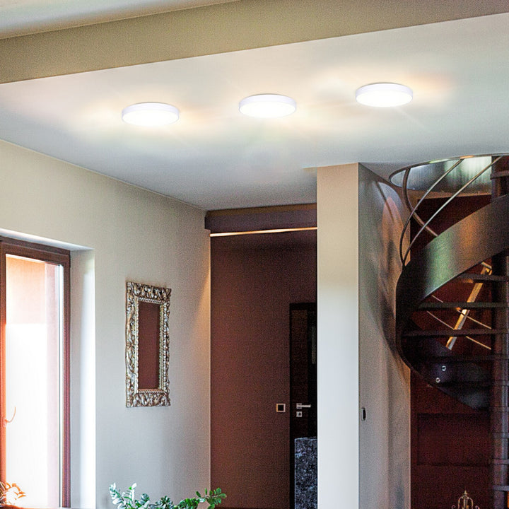 Canarm Canada - DL-6F-10WS-WH-C - LED Flush Mount - Luna - White