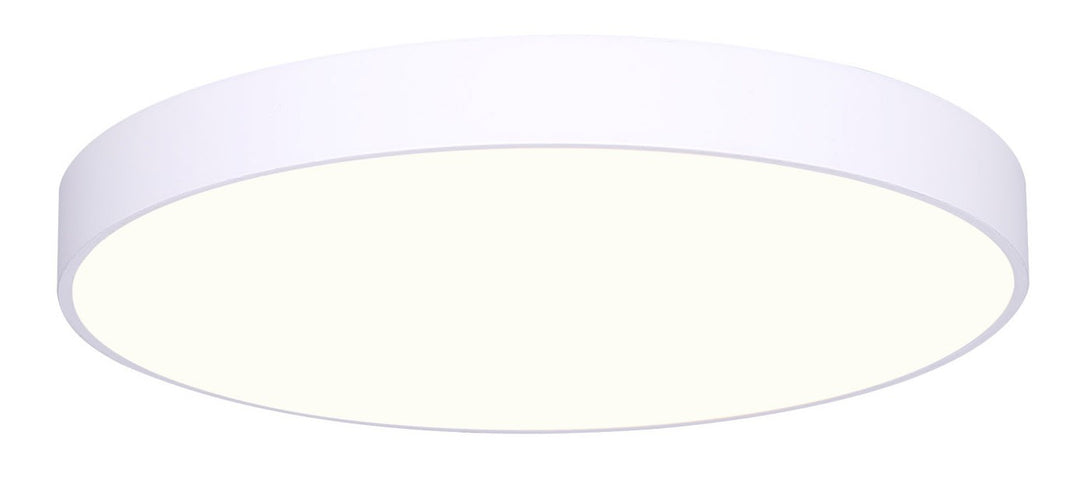 LED Flush Mount in Matte White With Pvc Lens - available from The Lighting Shoppe, trusted by Canadian homeowners